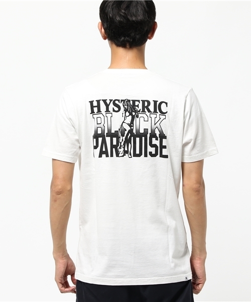 HYSTERIC GLAMOUR（ヒステリックグラマー）の「BLACK PARADISE pt T-SH（Tシャツ/カットソー・メンズ・ホワイト/レッド/ブラック・SMALL/X-LARGE/LARGE/MEDIUM）」の5枚目の写真