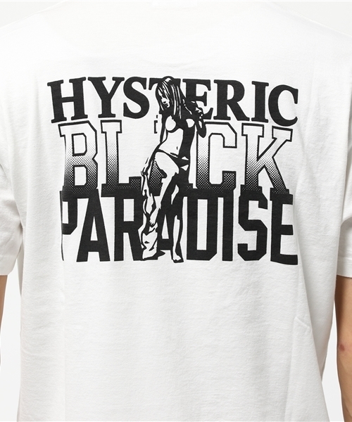 HYSTERIC GLAMOUR（ヒステリックグラマー）の「BLACK PARADISE pt T-SH（Tシャツ/カットソー・メンズ・ホワイト/レッド/ブラック・SMALL/X-LARGE/LARGE/MEDIUM）」の7枚目の写真