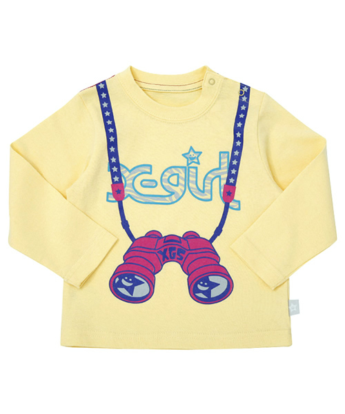 X-girl Stages（エックスガールステージス）の「L/S TEE BINOCULARS(4T～6T)（Tシャツ/カットソー・キッズ・ブラック/パープル/イエロー・4T/5T/6T）」の8枚目の写真
