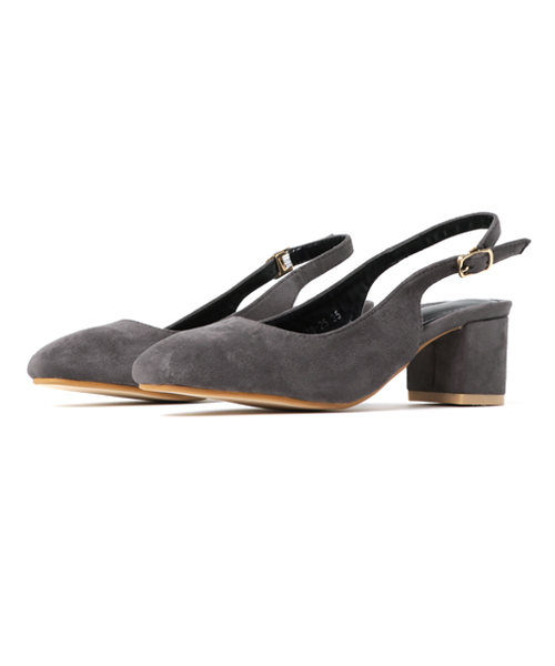 PLAIN CLOTHING（プレーンクロージング）の「バックストラップパンプス【SELECTED FOR PLAIN CLOTHING】（パンプス・レディース・ダークグレー/ブラック/バーガンディー・38/36/39/37/35/40）」の3枚目の写真