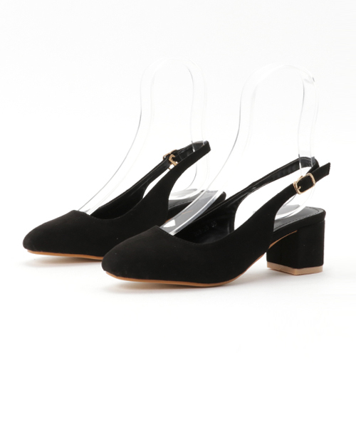 PLAIN CLOTHING（プレーンクロージング）の「バックストラップパンプス【SELECTED FOR PLAIN CLOTHING】（パンプス・レディース・ダークグレー/ブラック/バーガンディー・38/36/39/37/35/40）」の2枚目の写真