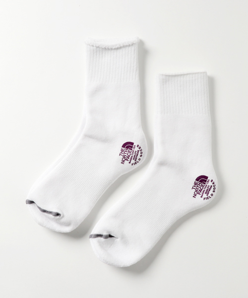 THE NORTH FACE（ザノースフェイス）の「【THE NORTH FACE】COOLMAXPackSox2P（ソックス/靴下・メンズ・グレー/ホワイト/ネイビー・MEDIUM）」の2枚目の写真