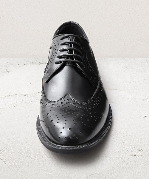GUIONNET（ギオネ）の「GUIONNET WING TIP DERBY ギオネ スプリット レザー ウィングチップ フルブローグ ロングウィングチップ ダービー ビジネス 外羽根 革靴（ドレスシューズ・メンズ・ブラック/モカ/グレー/ブラック系その他/キャメル・26.5cm/29cm/24.0cm/24.5cm/25.0cm/25.5cm/26.0cm/27.5cm/30cm/27.0cm/28cm/28.0cm/29.0cm/30.0cm）」の16枚目の写真