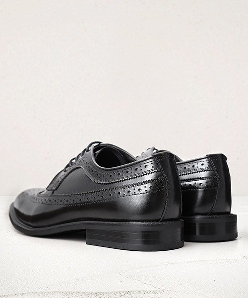 GUIONNET（ギオネ）の「GUIONNET WING TIP DERBY ギオネ スプリット レザー ウィングチップ フルブローグ ロングウィングチップ ダービー ビジネス 外羽根 革靴（ドレスシューズ・メンズ・ブラック/モカ/グレー/ブラック系その他/キャメル・26.5cm/29cm/24.0cm/24.5cm/25.0cm/25.5cm/26.0cm/27.5cm/30cm/27.0cm/28cm/28.0cm/29.0cm/30.0cm）」の17枚目の写真