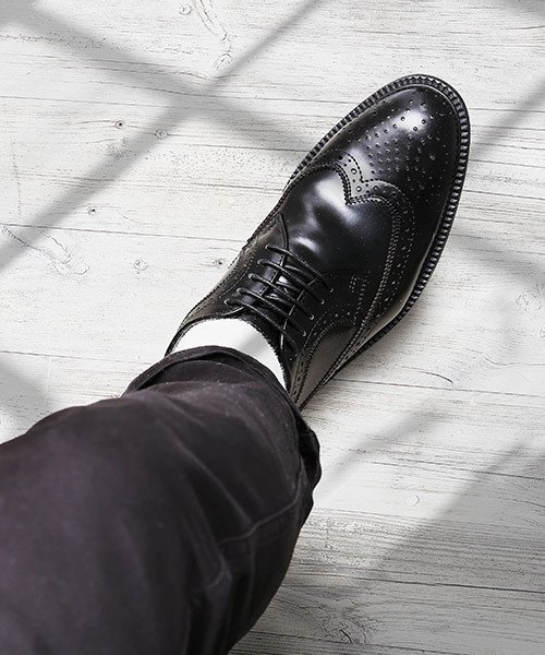 GUIONNET WING TIP DERBY ギオネ スプリット レザー ウィング