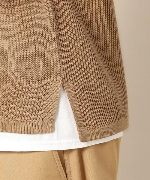 BEAUTY&YOUTH UNITED ARROWS（ビューティーアンドユースユナイテッドアローズ）の「BY ストローヤーン  アゼ ベスト ◆（ベスト・メンズ・ベージュ/ネイビー・SMALL/X-LARGE/LARGE/MEDIUM）」の5枚目の写真