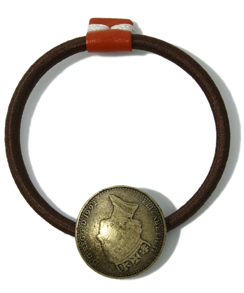 WEGO（ウィゴー）の「コンチョ付きゴムブレスレット（ヘアゴム・メンズ・ブラック/シルバー/ゴールド・FREE）」の3枚目の写真