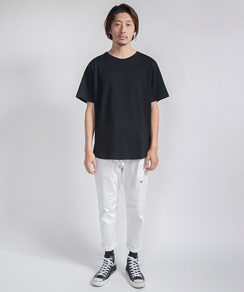 MAKAVELIC(マキャベリック)の「STANDARD CURVE TEE(Tシャツ/カットソー・メンズ・ホワイト/ブラック/ベージュ・LARGE/MEDIUM/X-LARGE)」の1枚目の写真