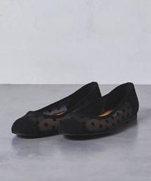 【美品】UNITED ARROWS ドットバレエシューズ サイズ37 黒23.5 UNITED ARROWS（ユナイテッドアローズ）の「UWCS ドット バレエ