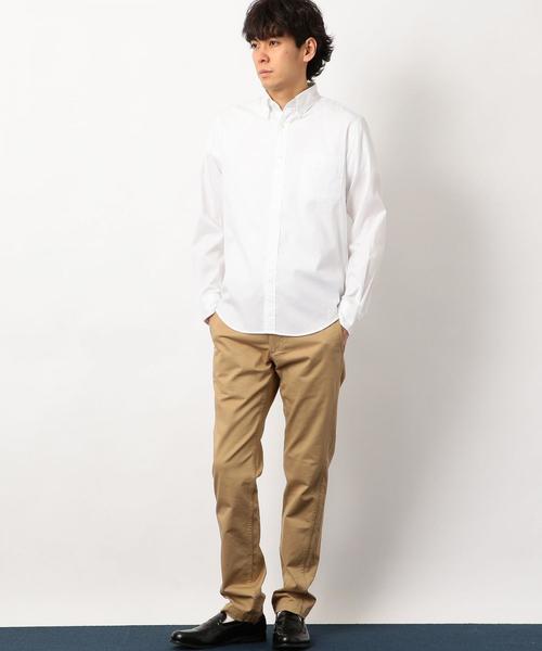 green label relaxing（グリーンレーベルリラクシング）の「NM C/C ストレッチ ピンオックス ボタンダウン シャツ ＜機能性生地＞ ◆（シャツ/ブラウス・メンズ・ホワイト/ライトブルー・XX-LARGE/X-LARGE/X-SMALL/LARGE/MEDIUM/SMALL）」の6枚目の写真