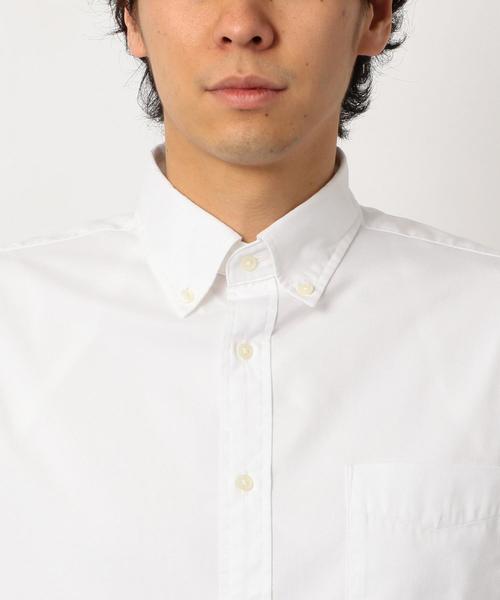 green label relaxing（グリーンレーベルリラクシング）の「NM C/C ストレッチ ピンオックス ボタンダウン シャツ ＜機能性生地＞ ◆（シャツ/ブラウス・メンズ・ホワイト/ライトブルー・XX-LARGE/X-LARGE/X-SMALL/LARGE/MEDIUM/SMALL）」の7枚目の写真