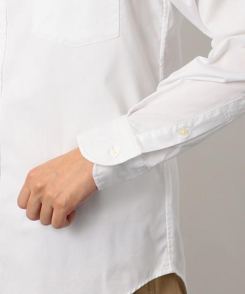 green label relaxing（グリーンレーベルリラクシング）の「NM C/C ストレッチ ピンオックス ボタンダウン シャツ ＜機能性生地＞ ◆（シャツ/ブラウス・メンズ・ホワイト/ライトブルー・XX-LARGE/X-LARGE/X-SMALL/LARGE/MEDIUM/SMALL）」の8枚目の写真