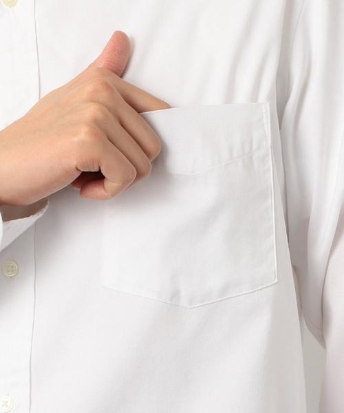 green label relaxing（グリーンレーベルリラクシング）の「NM C/C ストレッチ ピンオックス ボタンダウン シャツ ＜機能性生地＞ ◆（シャツ/ブラウス・メンズ・ホワイト/ライトブルー・XX-LARGE/X-LARGE/X-SMALL/LARGE/MEDIUM/SMALL）」の15枚目の写真