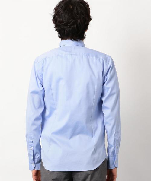green label relaxing（グリーンレーベルリラクシング）の「NM C/C ストレッチ ピンオックス ボタンダウン シャツ ＜機能性生地＞ ◆（シャツ/ブラウス・メンズ・ホワイト/ライトブルー・XX-LARGE/X-LARGE/X-SMALL/LARGE/MEDIUM/SMALL）」の18枚目の写真
