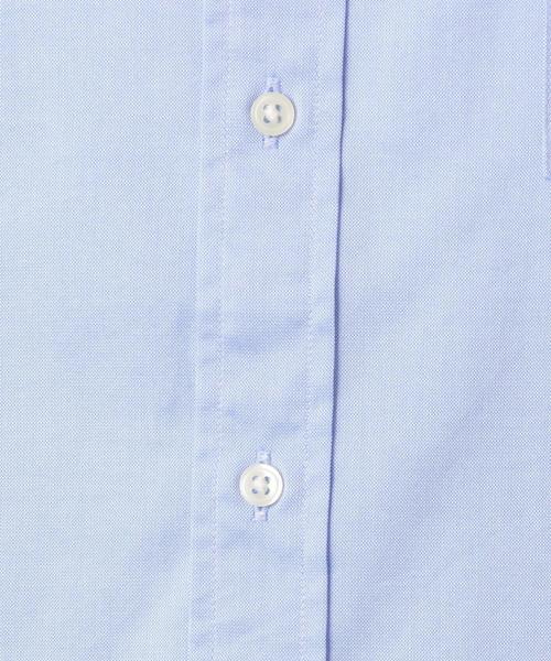 green label relaxing（グリーンレーベルリラクシング）の「NM C/C ストレッチ ピンオックス ボタンダウン シャツ ＜機能性生地＞ ◆（シャツ/ブラウス・メンズ・ホワイト/ライトブルー・XX-LARGE/X-LARGE/X-SMALL/LARGE/MEDIUM/SMALL）」の9枚目の写真