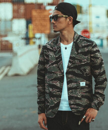 CRIMIE�i�N���C�~�[�j�́uLINEN ORIGINAL TIGER CAMO JACKET�i�e�[���[�h�W���P�b�g�j�v