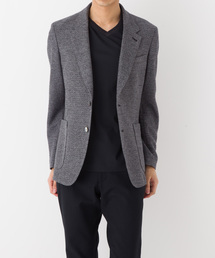 ポールスミス　花柄　ニットテーラード　アンコンジャケット　総裏地　M　グレー 29265550B_18_D_215.jpg