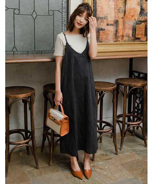 Re:EDIT（リエディ）の「ボートネックメロー加工リブカットソー（Tシャツ/カットソー・レディース・グレー/ブラック/ホワイト系その他/ライトパープル/ホワイト/パープル/ブラック系その他/ベージュ/スカイブルー/グリーン/ロイヤルブルー/オレンジ・LARGE/MEDIUM）」の16枚目の写真