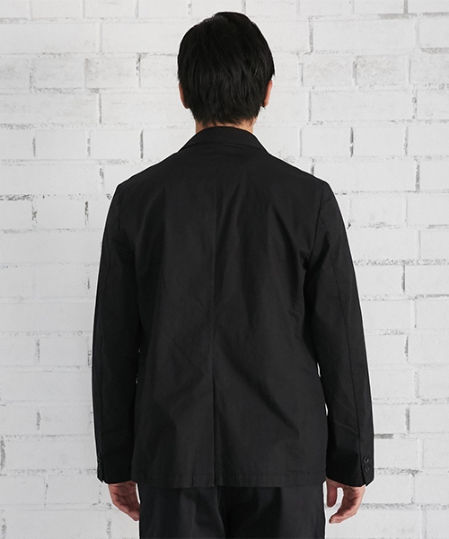 AZUL by moussy(アズールバイマウジー)の「ストレッチポプリンテイラードジャケット(テーラードジャケット・メンズ・ネイビー/ブラック・LARGE/MEDIUM/SMALL)」の8枚目の写真