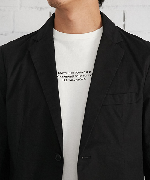 AZUL by moussy(アズールバイマウジー)の「ストレッチポプリンテイラードジャケット(テーラードジャケット・メンズ・ネイビー/ブラック・LARGE/MEDIUM/SMALL)」の9枚目の写真