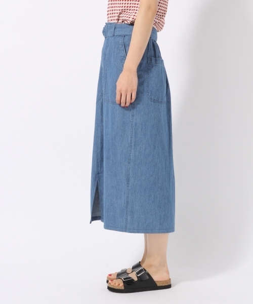 LOWRYS FARM（ローリーズファーム）の「ベルトツキベーカーロングスカート　796424（スカート・レディース・ブルー/ブラック/カーキ・LARGE/MEDIUM）」の11枚目の写真