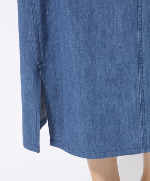 LOWRYS FARM（ローリーズファーム）の「ベルトツキベーカーロングスカート　796424（スカート・レディース・ブルー/ブラック/カーキ・LARGE/MEDIUM）」の8枚目の写真