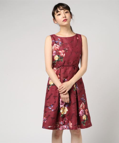 セール カットジャガードフラワープリントワンピース ワンピース Rose Tiara ローズティアラ のファッション通販 Zozotown