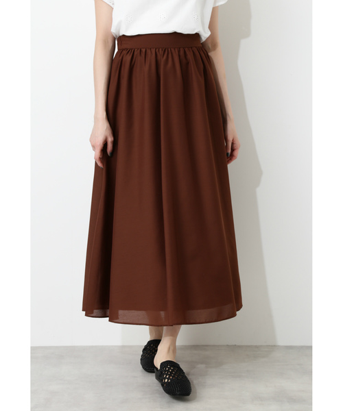 NATURAL BEAUTY BASIC（ナチュラルビューティーベーシック）の「【雑誌掲載】カラーマキシスカート（スカート・レディース・ブラウン/イエロー/ブルー・SMALL/MEDIUM）」の15枚目の写真