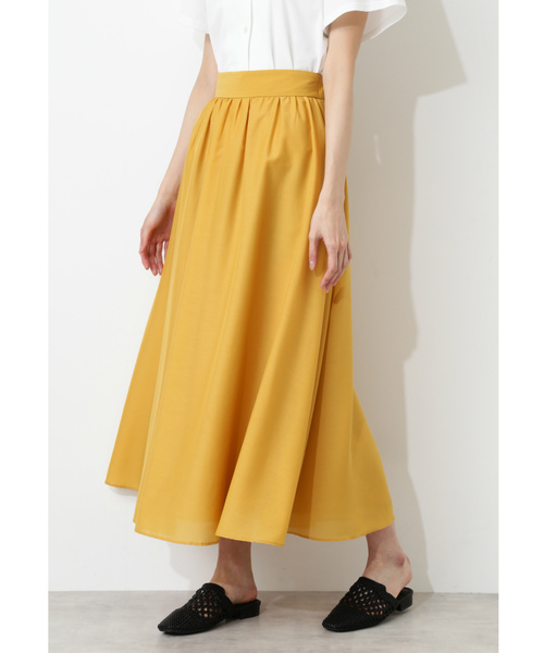NATURAL BEAUTY BASIC（ナチュラルビューティーベーシック）の「【雑誌掲載】カラーマキシスカート（スカート・レディース・ブラウン/イエロー/ブルー・SMALL/MEDIUM）」の13枚目の写真