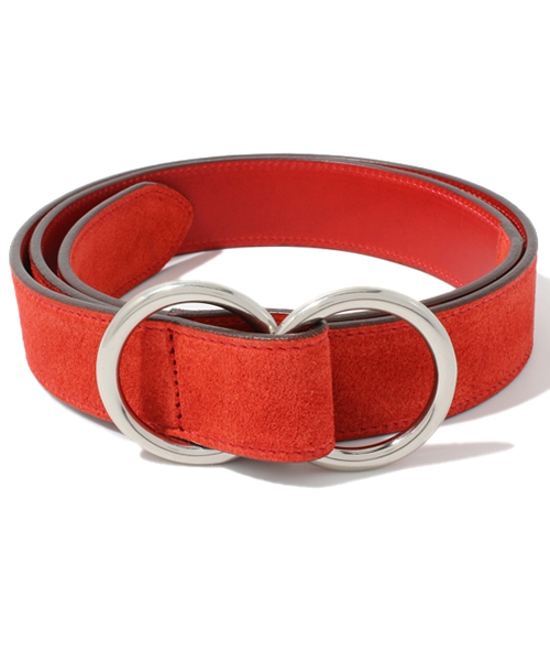UNITED ARROWS(ユナイテッドアローズ)の「UAB SUEDE W/RING(13ss ctlg)(13ss pp)◆◆◆(ベルト・メンズ・ベージュ/レッド/ケリー/ターコイズブルー/ネイビー・SMALL/MEDIUM/LARGE)」の1枚目の写真