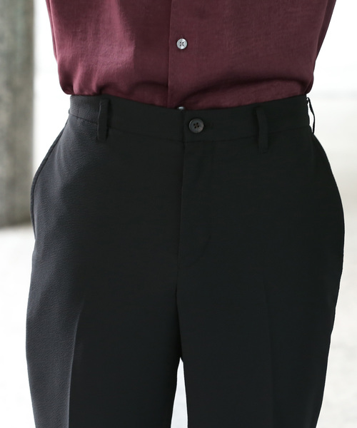 JUNRED（ジュンレッド）の「マイクロシアサッカースリムイージーアンクルパンツ（その他パンツ・メンズ・ブラック/ライトグレー/ネイビー・LL/S/M/L）」の6枚目の写真