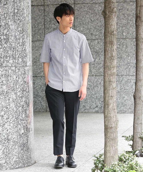 JUNRED（ジュンレッド）の「マイクロシアサッカースリムイージーアンクルパンツ（その他パンツ・メンズ・ブラック/ライトグレー/ネイビー・LL/S/M/L）」の9枚目の写真