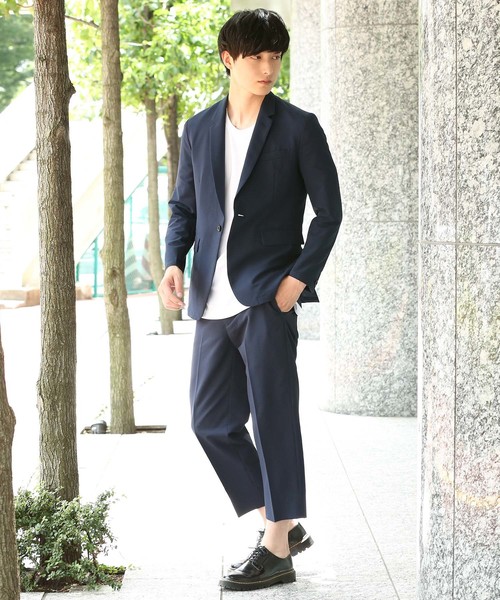 JUNRED（ジュンレッド）の「マイクロシアサッカースリムイージーアンクルパンツ（その他パンツ・メンズ・ブラック/ライトグレー/ネイビー・LL/S/M/L）」の12枚目の写真