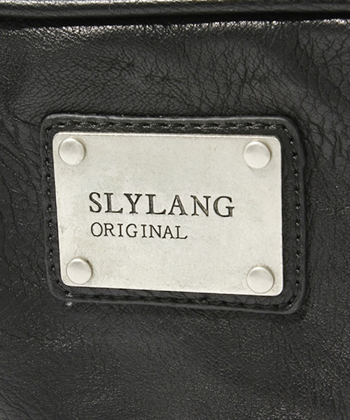 SLY LANG(スライラング)の「スクエアミニボストンBAG(ボストンバッグ・レディース・ブラック/ネイビー・FREE)」の6枚目の写真