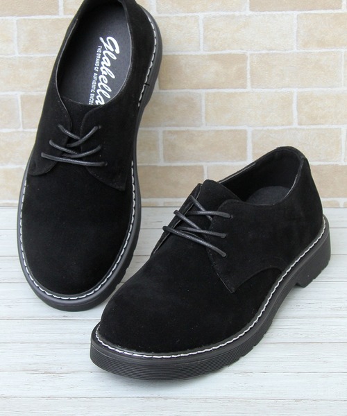 glabella(グラベラ)の「【glabella/グラベラ】拘りシルエット 3ホール オックスフォードシューズ(ドレスシューズ)」|ブラック系その他