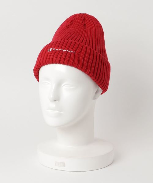 Champion(チャンピオン)の「【CHAMPION/チャンピオン】ウラフリースニットワッチ ビーニー(ニットキャップ/ビーニー・レディース・ホワイト/ブラック/パープル/ネイビー/レッド/ブルー/グリーン/マスタード/杢グレー/ライトパープル/ワイン/ベージュ・FREE)」の12枚目の写真