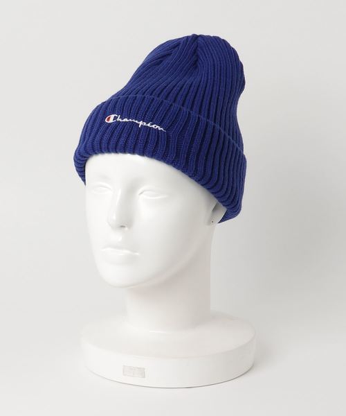 Champion(チャンピオン)の「【CHAMPION/チャンピオン】ウラフリースニットワッチ ビーニー(ニットキャップ/ビーニー・レディース・ホワイト/ブラック/パープル/ネイビー/レッド/ブルー/グリーン/マスタード/杢グレー/ライトパープル/ワイン/ベージュ・FREE)」の8枚目の写真