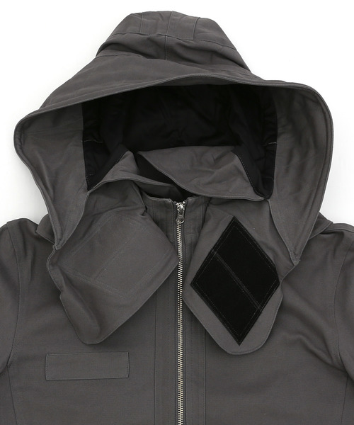 Ressaca（レサーカ）の「【フード脱着】ボリュームネック　モッズジャケット（モッズコート・メンズ・ブラック/オリーブ/グレイッシュベージュ/チャコール・46/48/50）」の11枚目の写真