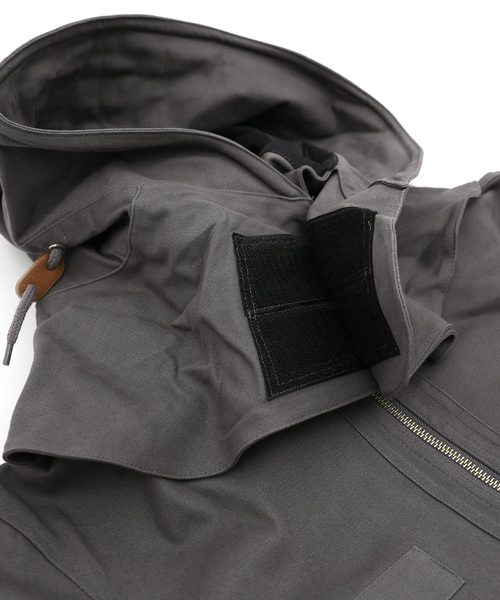 Ressaca（レサーカ）の「【フード脱着】ボリュームネック　モッズジャケット（モッズコート・メンズ・ブラック/オリーブ/グレイッシュベージュ/チャコール・46/48/50）」の12枚目の写真