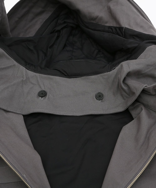 Ressaca（レサーカ）の「【フード脱着】ボリュームネック　モッズジャケット（モッズコート・メンズ・ブラック/オリーブ/グレイッシュベージュ/チャコール・46/48/50）」の13枚目の写真