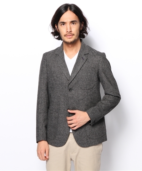 WEGO（ウィゴー）の「WEGO/ツイードテーラードジャケット（テーラードジャケット・メンズ・グレー/ネイビー・MEDIUM/LARGE）」の12枚目の写真