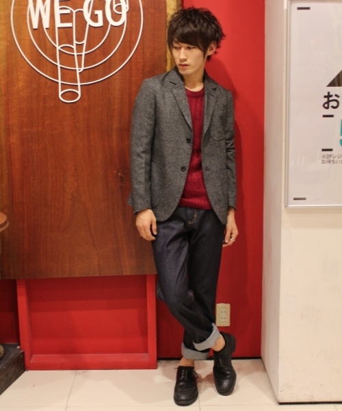 WEGO（ウィゴー）の「WEGO/ツイードテーラードジャケット（テーラードジャケット・メンズ・グレー/ネイビー・MEDIUM/LARGE）」の14枚目の写真