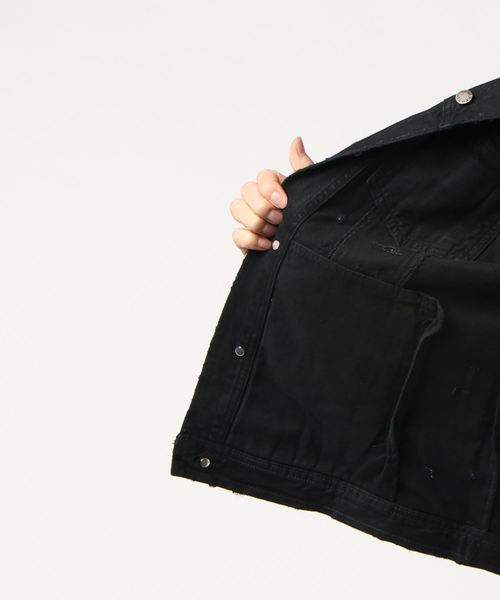 DOMREBEL（ドムレーベル）の「ミッキープリントデニムジャケット/MICK