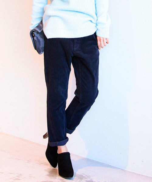 BEAUTY&YOUTH UNITED ARROWS（ビューティーアンドユースユナイテッドアローズ）の「by ※∵コーデュロイ9分丈テーパードパンツ ◆（その他パンツ・レディース・グレー/ベージュ/ケリー/オフホワイト/ライトグレー/ネイビー/ライトブルー・SMALL/MEDIUM/LARGE）」の7枚目の写真