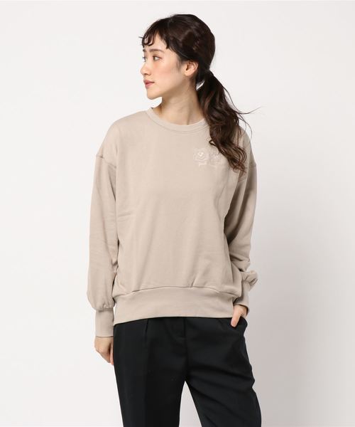 one after another NICE CLAUP(ワンアフターアナザーナイスクラップ)の「アソートプリント 裏毛トップス(スウェット・レディース・アイボリー/ミント/ライトベージュ・FREE)」の8枚目の写真