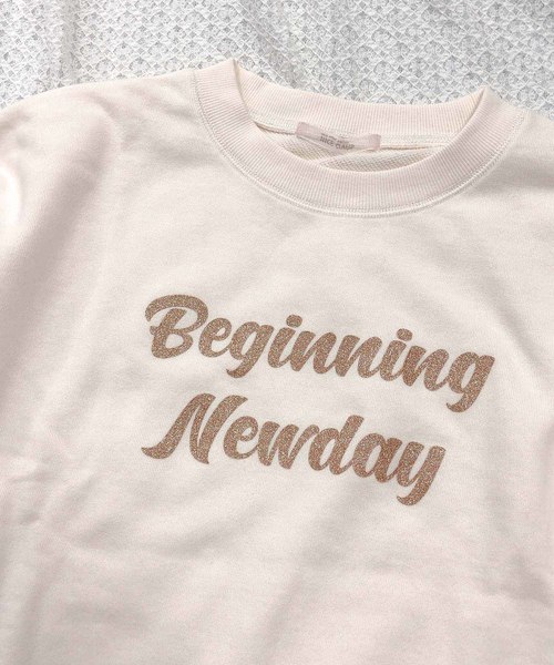 one after another NICE CLAUP(ワンアフターアナザーナイスクラップ)の「アソートプリント 裏毛トップス(スウェット・レディース・アイボリー/ミント/ライトベージュ・FREE)」の7枚目の写真