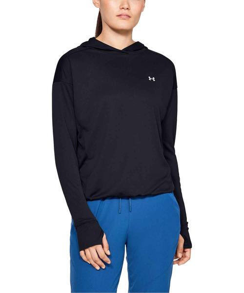 UNDER ARMOUR（アンダーアーマー）の「ウーマンズトレーニングパーカー / サンブロックフーディー（パーカー・レディース・ライトブルー/ブラック/ホワイト・MD/XL/LG/SM）」の2枚目の写真