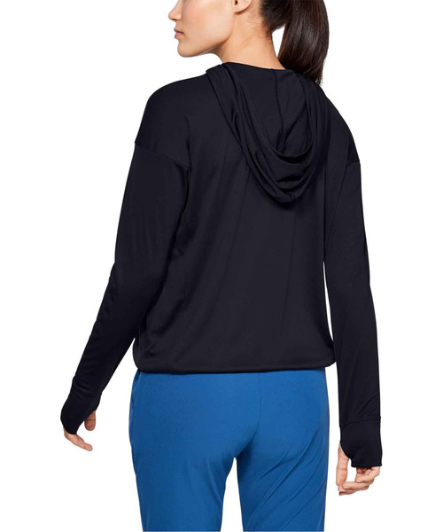UNDER ARMOUR（アンダーアーマー）の「ウーマンズトレーニングパーカー / サンブロックフーディー（パーカー・レディース・ライトブルー/ブラック/ホワイト・MD/XL/LG/SM）」の7枚目の写真