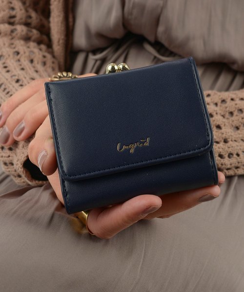 Ungrid（アングリッド）の「【Ungrid/アングリッド】　スムースガマ口ウォレット（財布・レディース・キャメル/ベージュ/ブラック/アイボリー/カーキ/ダークブラウン/ネイビー/パープル/ワイン/ゴールド/スモークピンク/ブルー系その他/レッド/ベージュ系その他/オリーブ・FREE）」の8枚目の写真