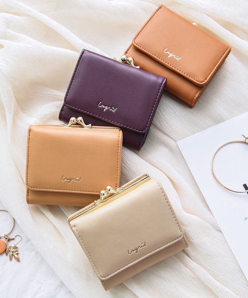 Ungrid（アングリッド）の「【Ungrid/アングリッド】　スムースガマ口ウォレット（財布・レディース・キャメル/ベージュ/ブラック/アイボリー/カーキ/ダークブラウン/ネイビー/パープル/ワイン/ゴールド/スモークピンク/ブルー系その他/レッド/ベージュ系その他/オリーブ・FREE）」の21枚目の写真